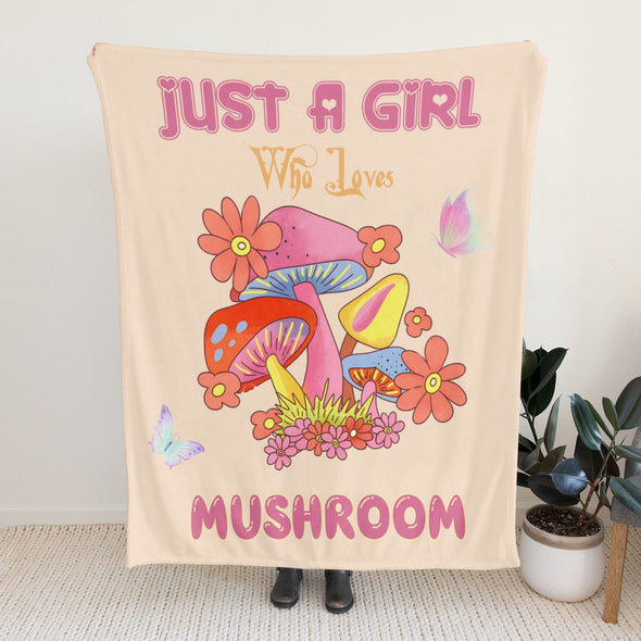 Mushroom Blanket Gifts for Kids Women Throw Blanket for Bed Couch Christmas Home Decorative All Season