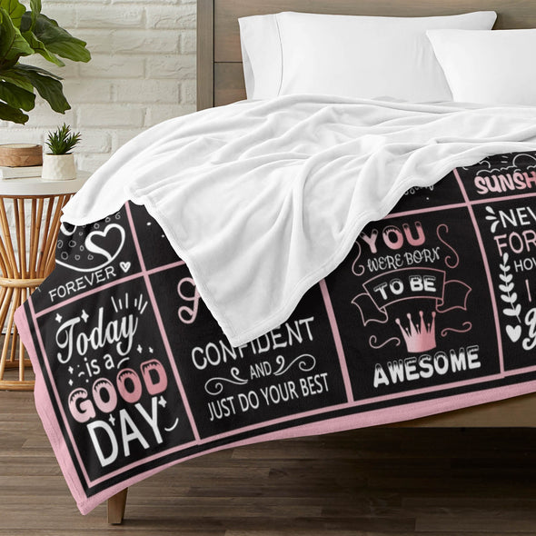 Birthday Gifts for Women Blanket, Happy Birthday Decorations Throw for Girls Her Friend Mom Sister Grandma Wife