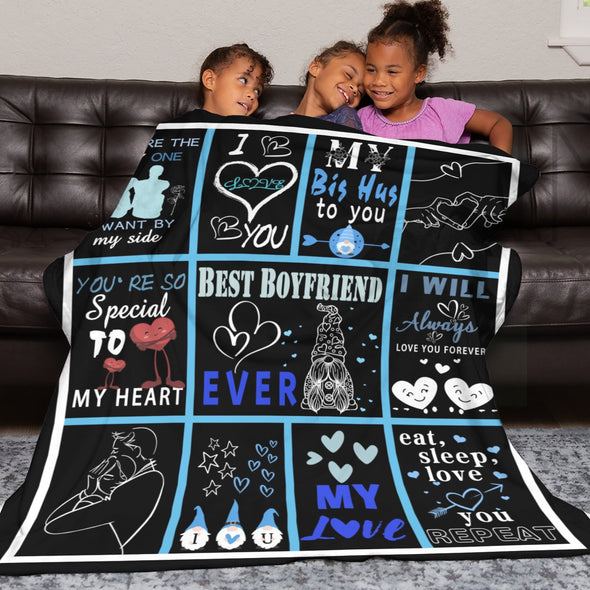 Gifts for Men Boyfriend, Valentine's Anniversary Christmas Birthday I Love You Throw Blanket for Him