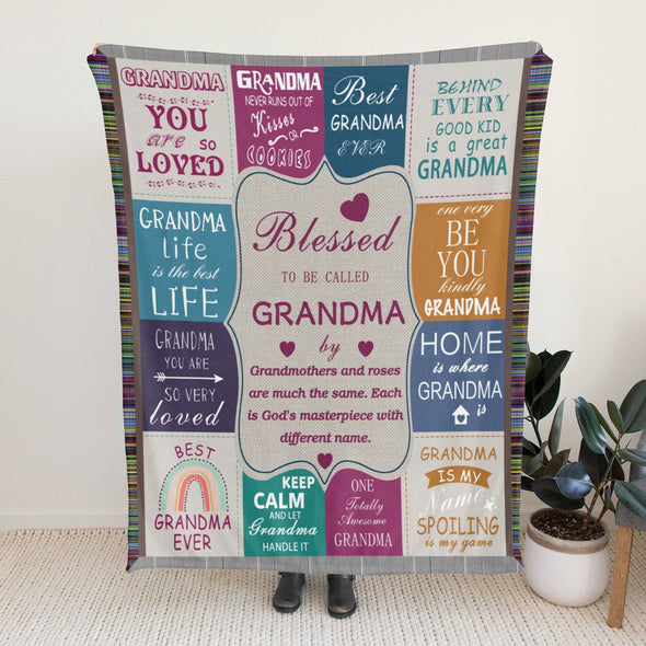 Grandma Blanket Gifts Christmas Birthday Ideas for Nana Grandmother