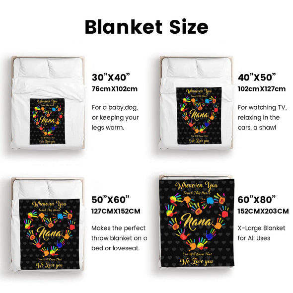 Nana Gifts Blanket, Birthday Gifts for Nana Throw, Nana Gifts from Grandkids, Grandma Gifts for Mothers Day Christmas