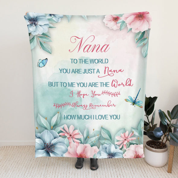 Nana Gifts Blanket, Birthday Gifts for Nana Throw, Nana Gifts from Grandkids, Grandma Gifts for Mothers Day Christmas