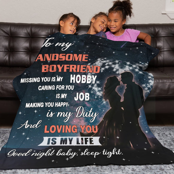 Gifts for Men Boyfriend, Valentine's Anniversary Christmas Birthday I Love You Throw Blanket for Him