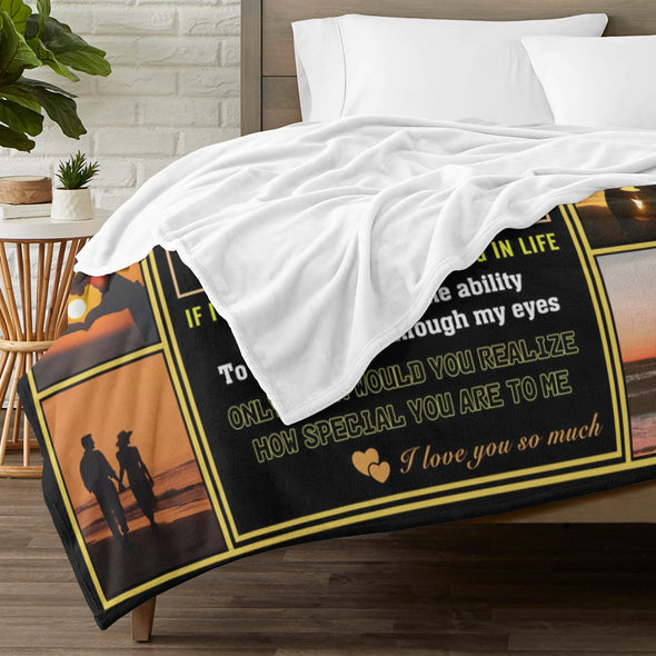 Gifts for Men Boyfriend, Valentine's Anniversary Christmas Birthday I Love You Throw Blanket for Him