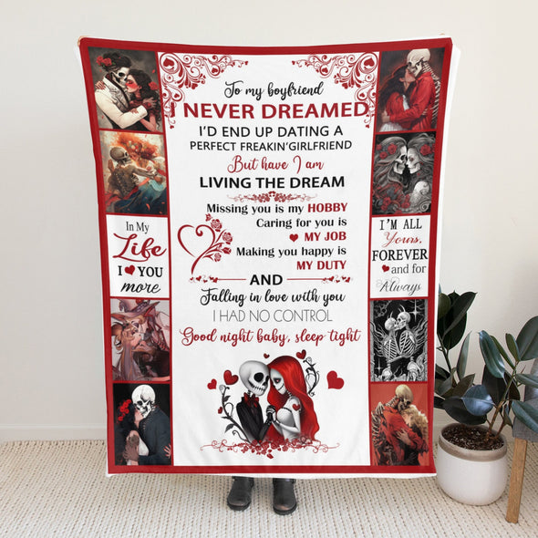 Gifts for Men Boyfriend, Valentine's Anniversary Christmas Birthday I Love You Throw Blanket for Him