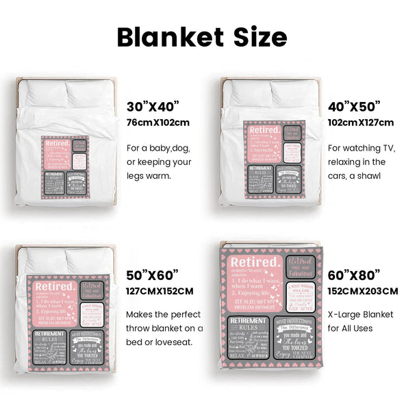 Retirement Blanket Gifts for Women/Men, Funny Farewell Throw Blanket for Going Away Gift, Coworker Leaving Gift