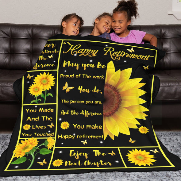 Retirement Blanket Gifts for Women/Men, Funny Farewell Throw Blanket for Going Away Gift, Coworker Leaving Gift