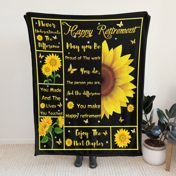 Retirement Blanket Gifts for Women/Men, Funny Farewell Throw Blanket for Going Away Gift, Coworker Leaving Gift