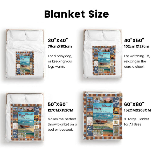 Retirement Blanket Gifts for Women/Men, Funny Farewell Throw Blanket for Going Away Gift, Coworker Leaving Gift