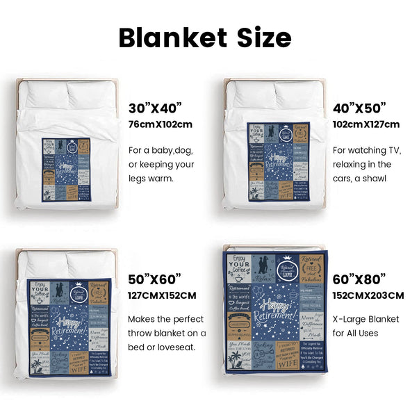 Retirement Blanket Gifts for Women/Men, Funny Farewell Throw Blanket for Going Away Gift, Coworker Leaving Gift