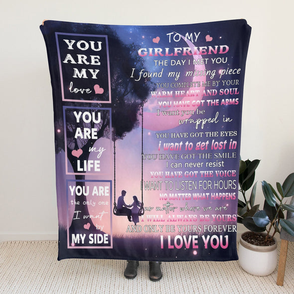 Gifts for Girlfriend Blanket, Girlfriend Birthday Gifts, Christmas Valentines Anniversary Throw Blanket for Her Women