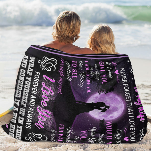 Wife Blanket, Throw Blanket Gifts for Birthday/Wedding/Anniversary/Christmas/Valentines