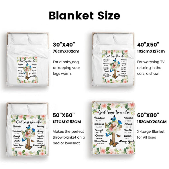 Christian Gifts for Women Blankets, I Am a Child of God Blankets, Inspirational Religious Birthday Gifts, Catholic Spiritual Gifts for Women