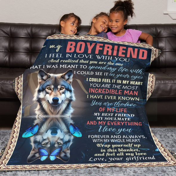 Gifts for Men Boyfriend, Valentine's Anniversary Christmas Birthday I Love You Throw Blanket for Him