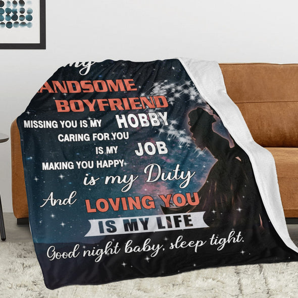 Gifts for Men Boyfriend, Valentine's Anniversary Christmas Birthday I Love You Throw Blanket for Him