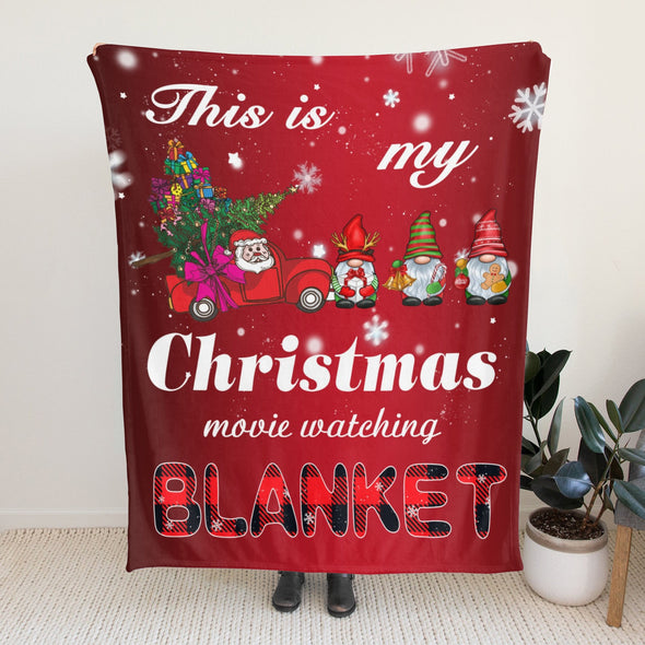 Christmas Blanket, Xmas Gift, Holiday Theme Red Throw for Couch and Bed Home Decor for Mom Women Girls Wife