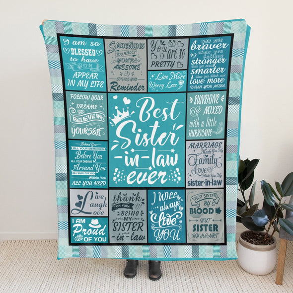 Sister Blanket Gifts, Throw Blankets Gift for Mothers Day, Christmas, Happy Birthday Gifts, Sisters Graduation Gifts Ideas for Women