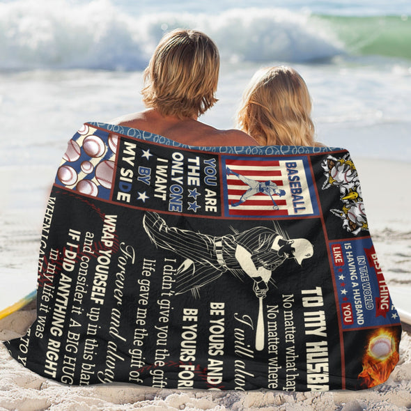 Husband Gifts Blanket, Anniversary Couple Gifts for Him, Throw Blanket for Boyfriend Christmas, Valentine, Birthday, Wedding Gifts