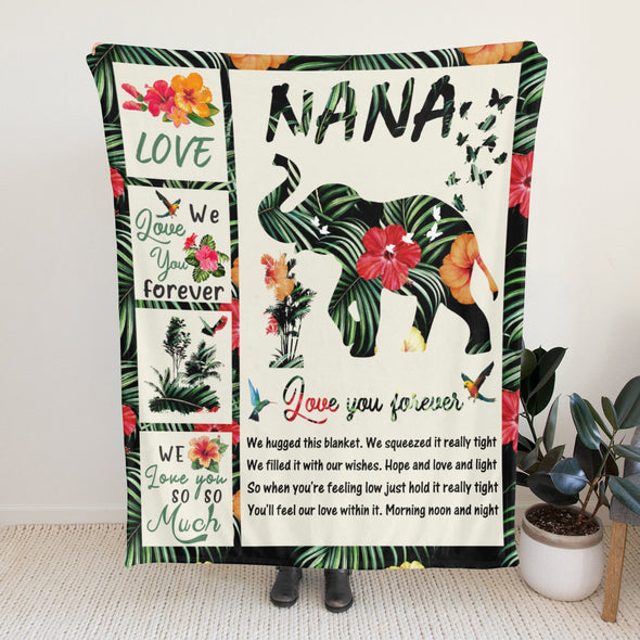 Nana Gifts Blanket, Birthday Gifts for Nana Throw, Nana Gifts from Grandkids, Grandma Gifts for Mothers Day Christmas