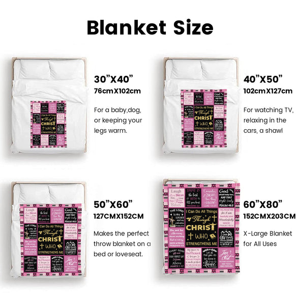 Christian Gifts for Women Blankets, I Am a Child of God Blankets, Inspirational Religious Birthday Gifts, Catholic Spiritual Gifts for Women