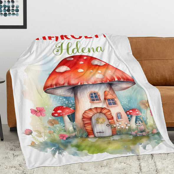 Mushroom Blanket Gifts for Kids Women Throw Blanket for Bed Couch Christmas Home Decorative All Season