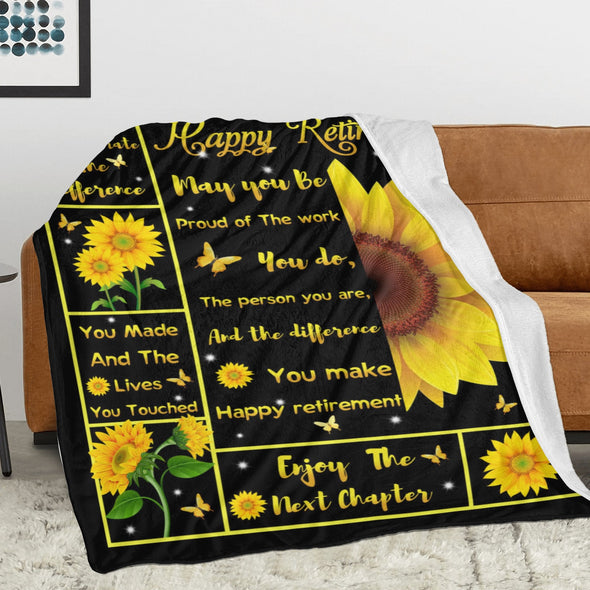 Retirement Blanket Gifts for Women/Men, Funny Farewell Throw Blanket for Going Away Gift, Coworker Leaving Gift