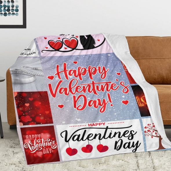 Valentine's Day Blanket Wedding Throw Couple Gifts for Men Women Boyfriend Girlfriend Husband Wife