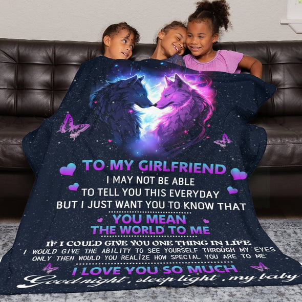 Gifts for Girlfriend Blanket, Girlfriend Birthday Gifts, Christmas Valentines Anniversary Throw Blanket for Her Women