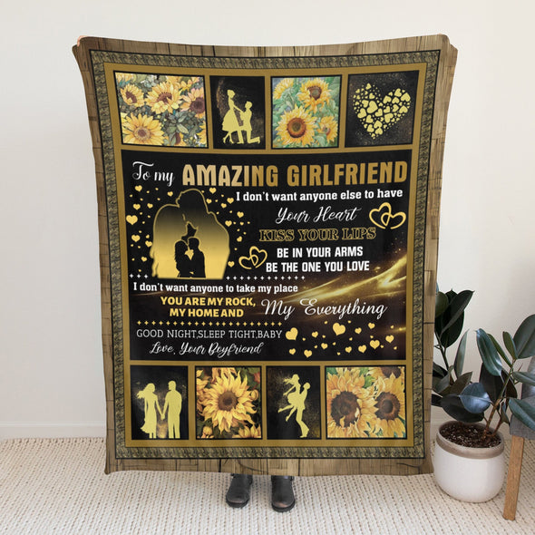 Gifts for Girlfriend Blanket, Girlfriend Birthday Gifts, Christmas Valentines Anniversary Throw Blanket for Her Women