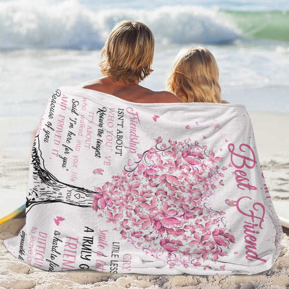 Bestie Blanket, Best Friend Birthday Gifts, Sister Throw Blanket Graduation Gifts Ideas for Women, Friendship Unique Gifts