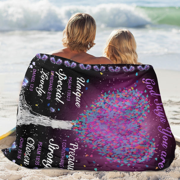 Christian Gifts for Women Blankets, I Am a Child of God Blankets, Inspirational Religious Birthday Gifts, Catholic Spiritual Gifts for Women