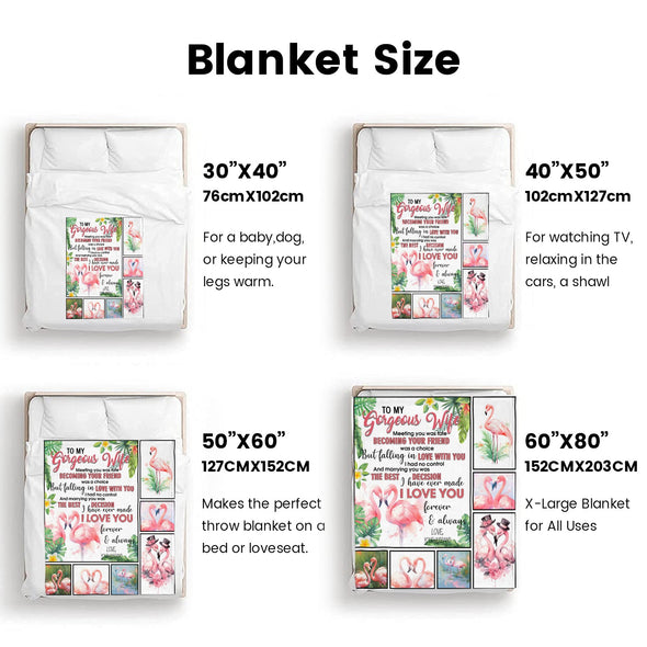 Wife Blanket, Throw Blanket Gifts for Birthday/Wedding/Anniversary/Christmas/Valentines