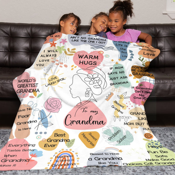 Grandma Blanket Gifts Christmas Birthday Ideas for Nana Grandmother