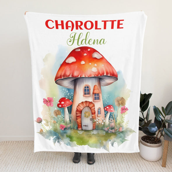 Mushroom Blanket Gifts for Kids Women Throw Blanket for Bed Couch Christmas Home Decorative All Season