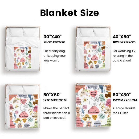 Grandma Blanket Gifts Christmas Birthday Ideas for Nana Grandmother