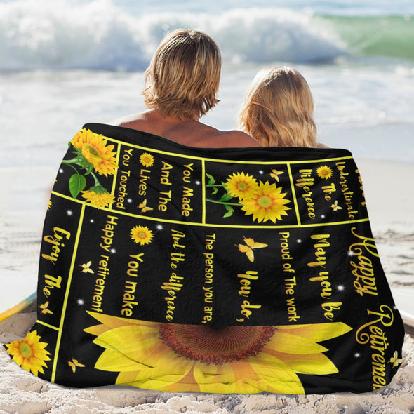 Retirement Blanket Gifts for Women/Men, Funny Farewell Throw Blanket for Going Away Gift, Coworker Leaving Gift