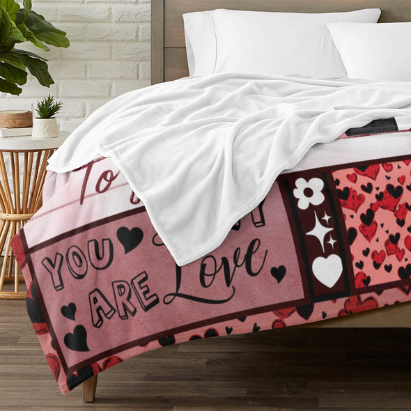 Valentine's Day Blanket Wedding Throw Couple Gifts for Men Women Boyfriend Girlfriend Husband Wife