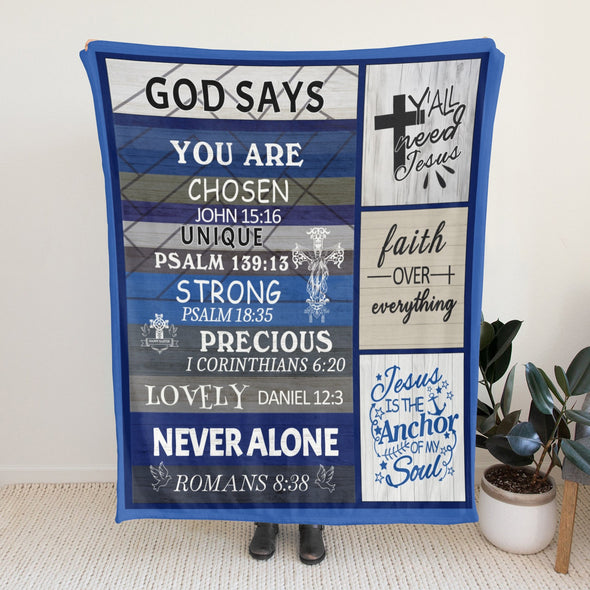 Christian Gifts for Women Blankets, I Am a Child of God Blankets, Inspirational Religious Birthday Gifts, Catholic Spiritual Gifts for Women