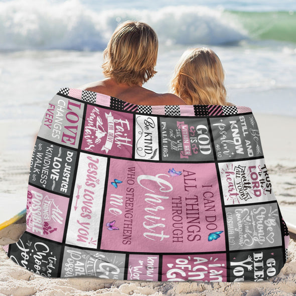 Christian Gifts for Women Blankets, I Am a Child of God Blankets, Inspirational Religious Birthday Gifts, Catholic Spiritual Gifts for Women