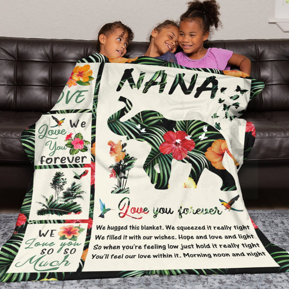 Nana Gifts Blanket, Birthday Gifts for Nana Throw, Nana Gifts from Grandkids, Grandma Gifts for Mothers Day Christmas