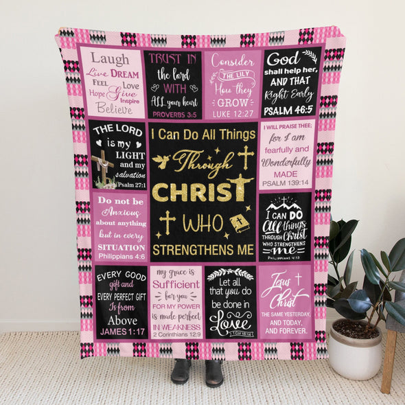 Christian Gifts for Women Blankets, I Am a Child of God Blankets, Inspirational Religious Birthday Gifts, Catholic Spiritual Gifts for Women