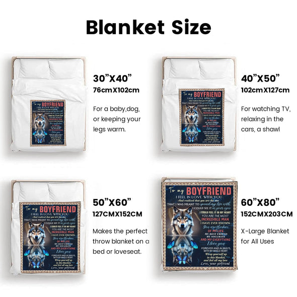 Gifts for Men Boyfriend, Valentine's Anniversary Christmas Birthday I Love You Throw Blanket for Him