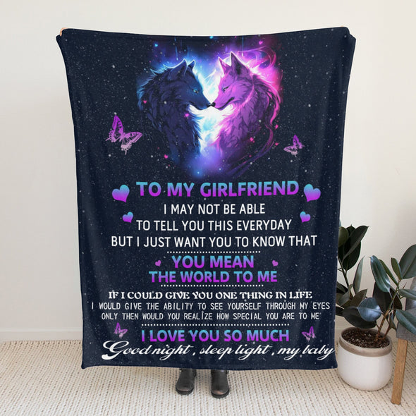 Gifts for Girlfriend Blanket, Girlfriend Birthday Gifts, Christmas Valentines Anniversary Throw Blanket for Her Women