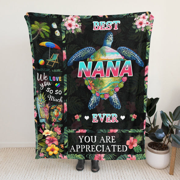 Nana Gifts Blanket, Birthday Gifts for Nana Throw, Nana Gifts from Grandkids, Grandma Gifts for Mothers Day Christmas