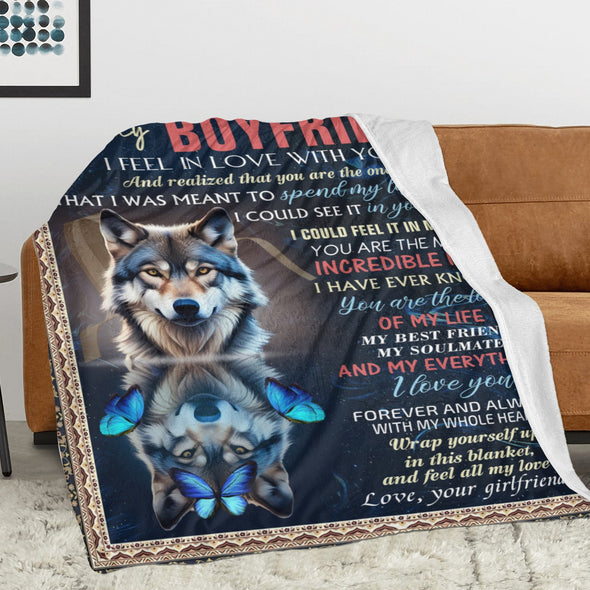 Gifts for Men Boyfriend, Valentine's Anniversary Christmas Birthday I Love You Throw Blanket for Him