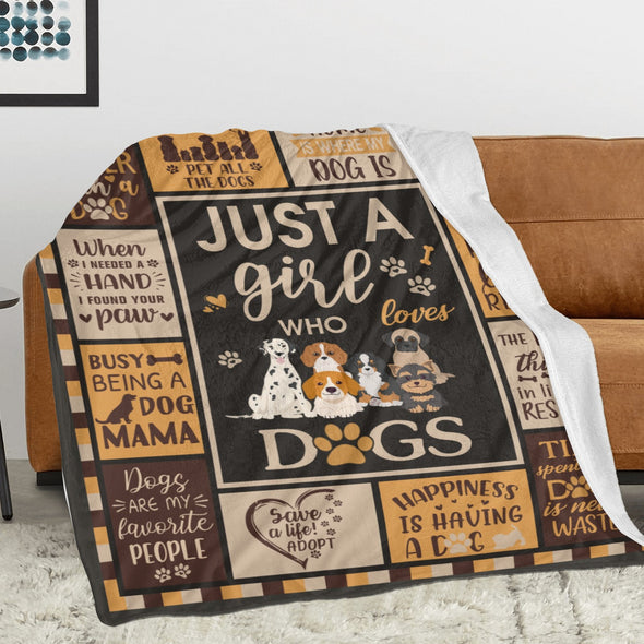 Dog Mom Blanket, Dog Lovers Gifts for Women, Puppy Throw Blanket for Bed Couch Christmas Gift