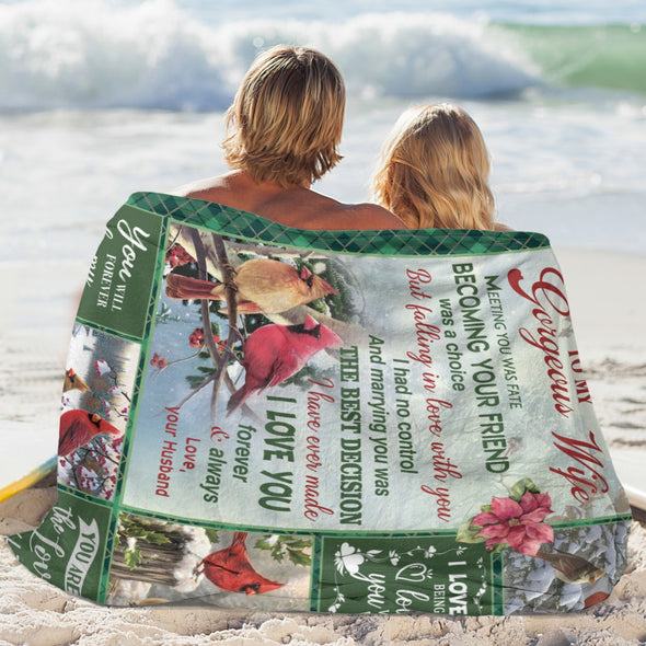 Wife Blanket, Throw Blanket Gifts for Birthday/Wedding/Anniversary/Christmas/Valentines