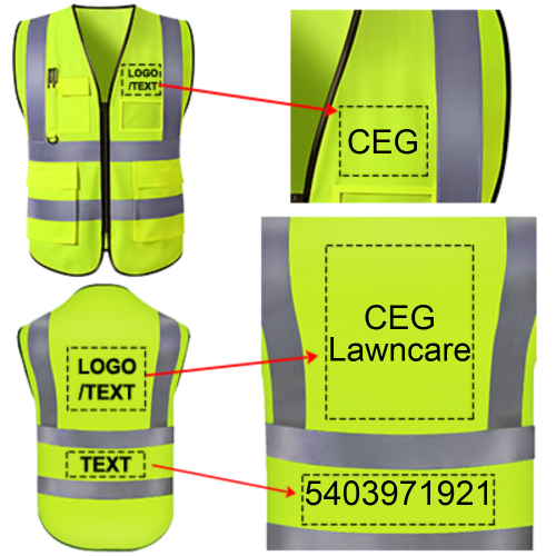 Custom Safety Vest for Men Women, Personalized Logo High Visibility Reflective Vest Bulk With Photo Text