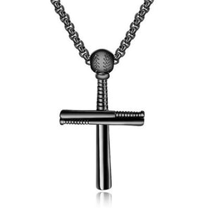 Engraved cross necklace mens, personalized cross necklace for him ...